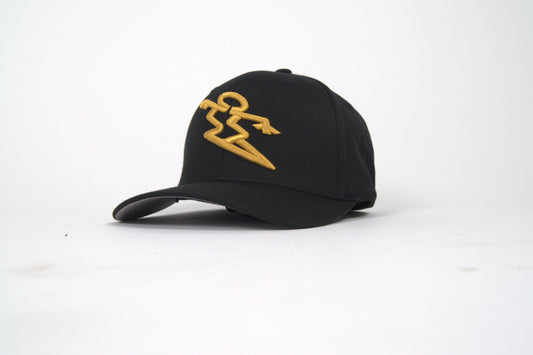 FLEXFIT HAT - BLACK / GOLD